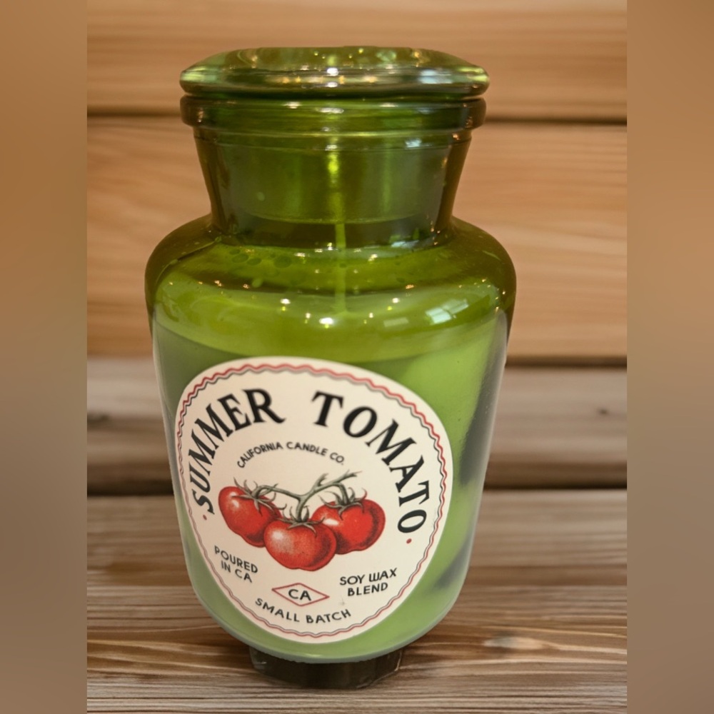 LeoBen Rare Summer Tomato 9oz Candle Limited Soy Wax Blend Limited batch Cottage